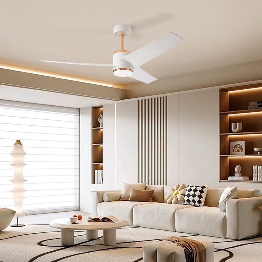 Immax NEO 07281L - LED+CCT stmievateľný stropný ventilátor BEAUTY LED/18W/230V 3000/4000/6000K Wi-Fi Tuya + diaľkové ovládanie