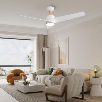 Immax NEO 07281L - LED+CCT stmievateľný stropný ventilátor BEAUTY LED/18W/230V 3000/4000/6000K Wi-Fi Tuya + diaľkové ovládanie