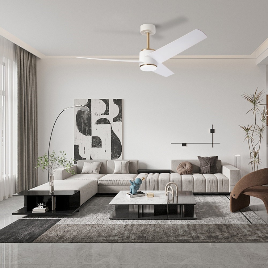 Immax NEO 07281L - LED+CCT stmievateľný stropný ventilátor BEAUTY LED/18W/230V 3000/4000/6000K Wi-Fi Tuya + diaľkové ovládanie