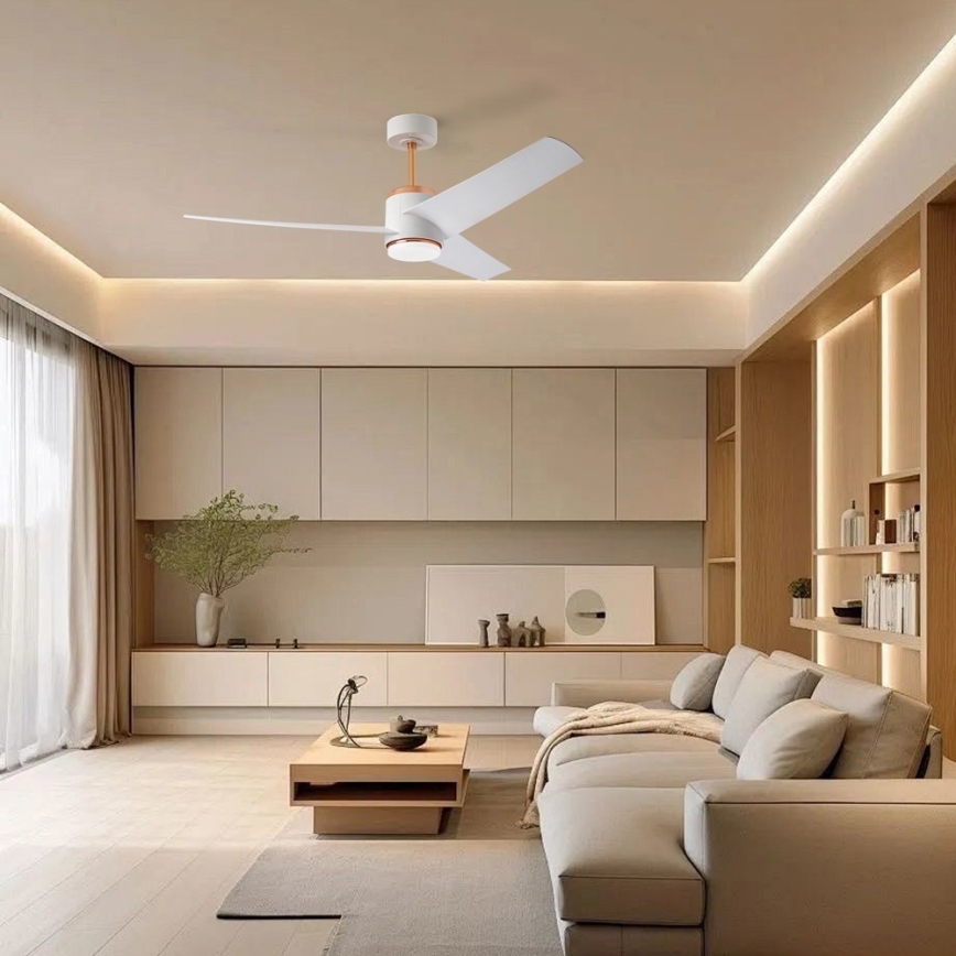 Immax NEO 07281L - LED+CCT stmievateľný stropný ventilátor BEAUTY LED/18W/230V 3000/4000/6000K Wi-Fi Tuya + diaľkové ovládanie