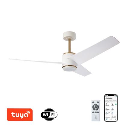 Immax NEO 07281L - LED+CCT stmievateľný stropný ventilátor BEAUTY LED/18W/230V 3000/4000/6000K Wi-Fi Tuya + diaľkové ovládanie