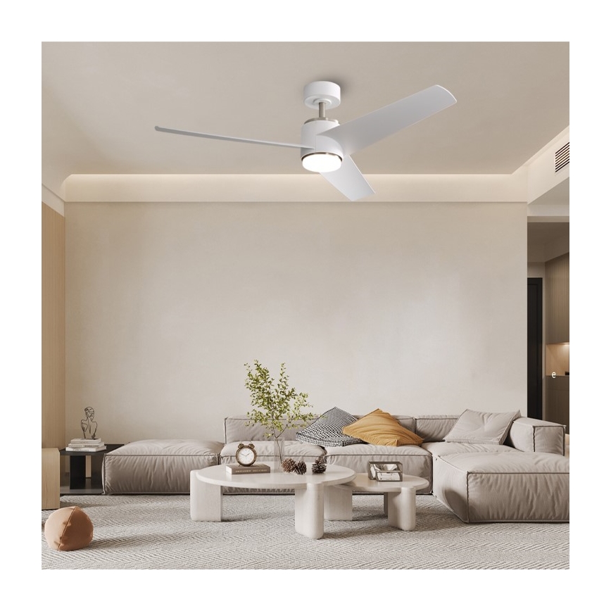 Immax NEO 07282L - LED+CCT Stmievateľný stropný ventilátor BEAUTY LED/18W/230V 3000/4000/6000K Wi-Fi Tuya pr. 132 cm + diaľkové ovládanie