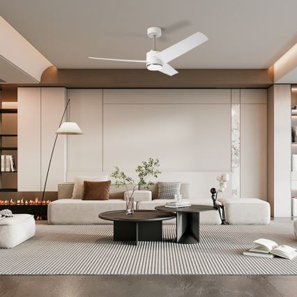 Immax NEO 07282L - LED+CCT Stmievateľný stropný ventilátor BEAUTY LED/18W/230V 3000/4000/6000K Wi-Fi Tuya + diaľkové ovládanie