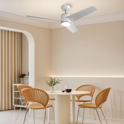 Immax NEO 07282L - LED+CCT Stmievateľný stropný ventilátor BEAUTY LED/18W/230V 3000/4000/6000K Wi-Fi Tuya + diaľkové ovládanie