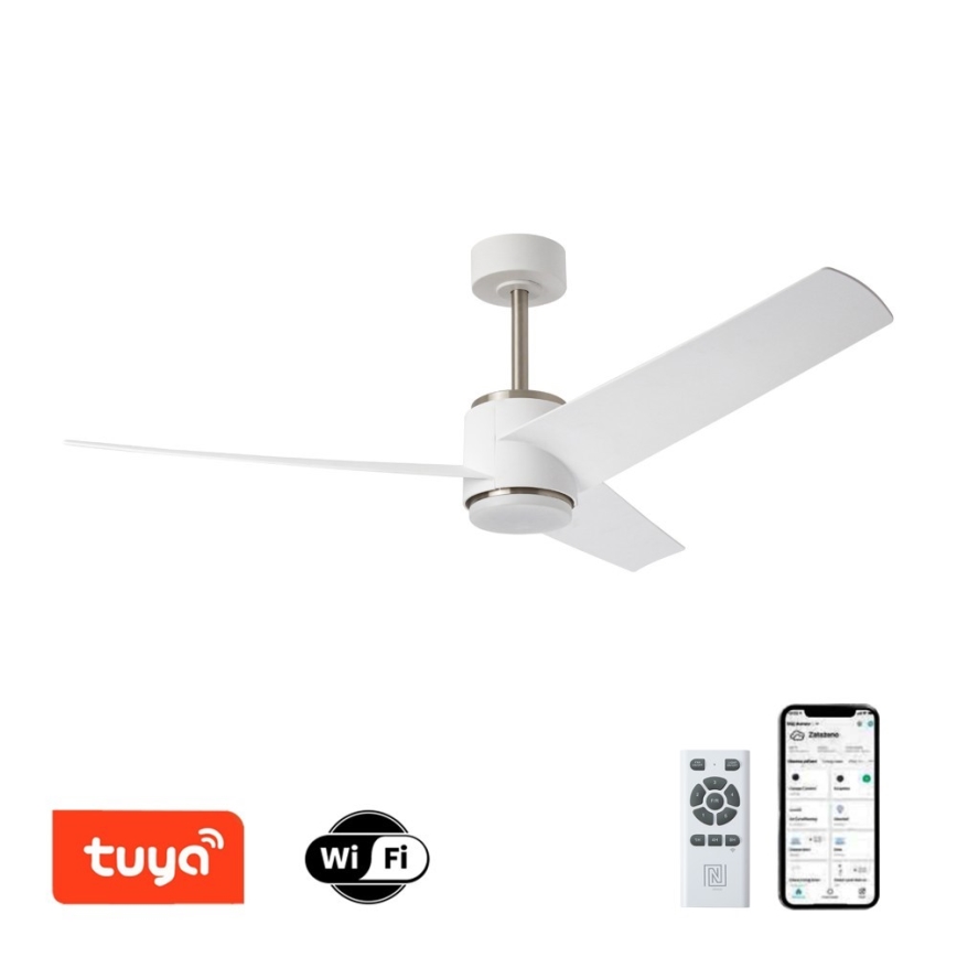 Immax NEO 07282L - LED+CCT Stmievateľný stropný ventilátor BEAUTY LED/18W/230V 3000/4000/6000K Wi-Fi Tuya + diaľkové ovládanie