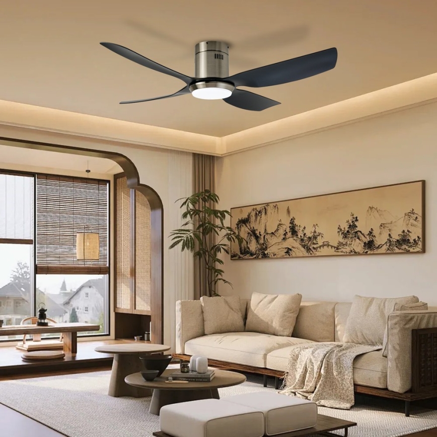 Immax NEO 07282L - LED+CCT stmievateľný stropný ventilátor PURE LED/24W/230V 3000/4000/6000K Wi-Fi Tuya + diaľkové ovládanie