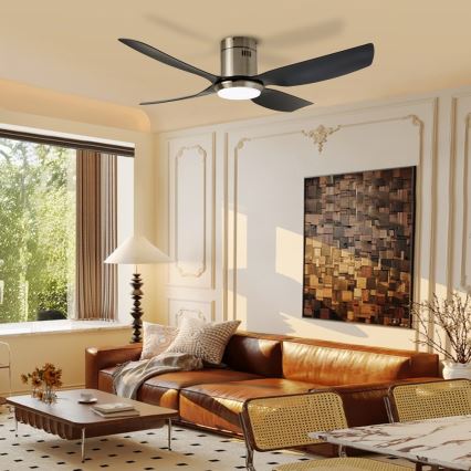 Immax NEO 07282L - LED+CCT stmievateľný stropný ventilátor PURE LED/24W/230V 3000/4000/6000K Wi-Fi Tuya + diaľkové ovládanie
