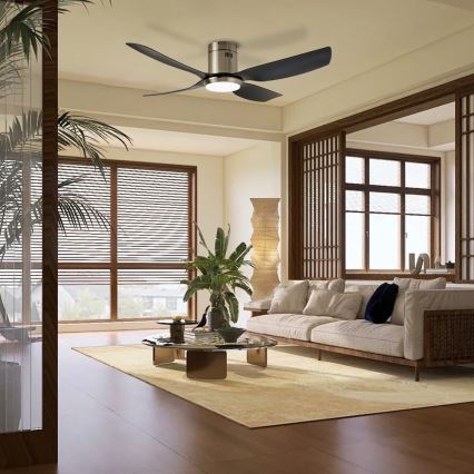 Immax NEO 07282L - LED+CCT stmievateľný stropný ventilátor PURE LED/24W/230V 3000/4000/6000K Wi-Fi Tuya + diaľkové ovládanie