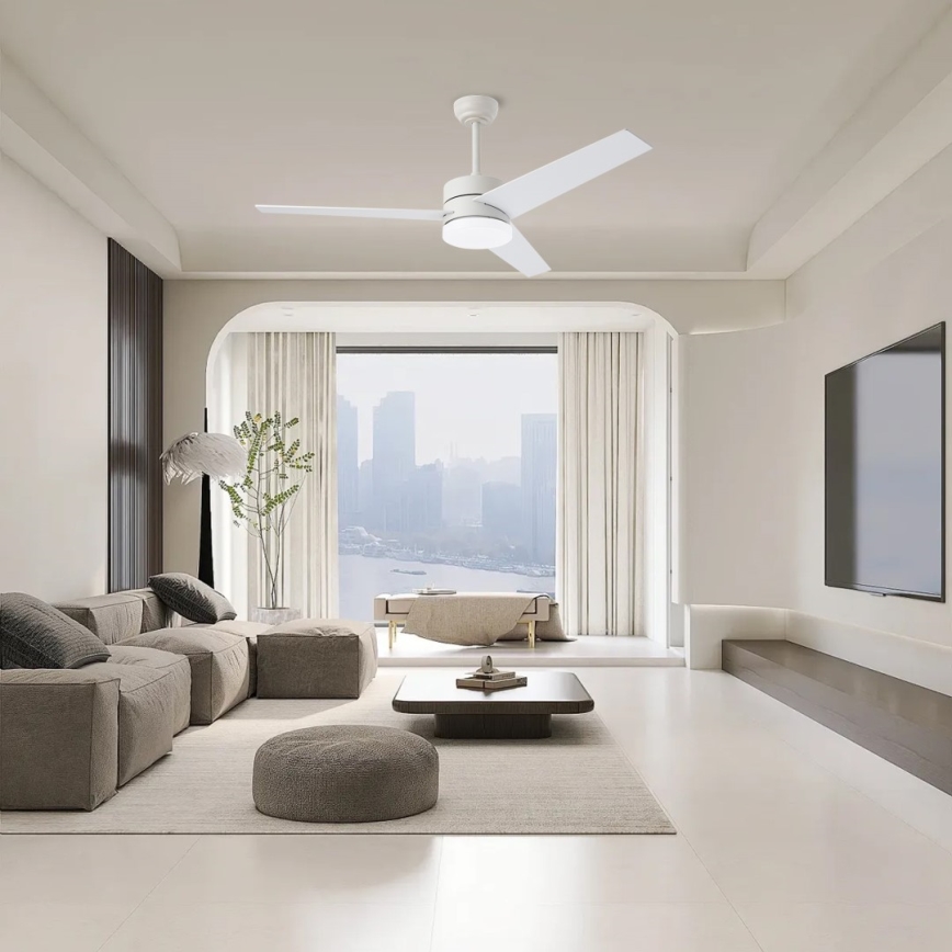 Immax NEO 07284L - LED+CCT stmievateľný stropný ventilátor VARIABLE LED/24W/230V 3000/4000/6000K Wi-Fi Tuya pr. 132 cm + diaľkové ovládanie