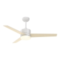 Immax NEO 07284L - LED+CCT stmievateľný stropný ventilátor VARIABLE LED/24W/230V 3000/4000/6000K Wi-Fi Tuya pr. 132 cm + diaľkové ovládanie