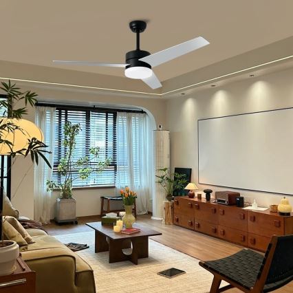 Immax NEO 07285L - LED+CCT stmievateľný stropný ventilátor VARIABLE LED/24W/230V 3000/4000/6000K Wi-Fi Tuya priemer 132 cm + diaľkové ovládanie