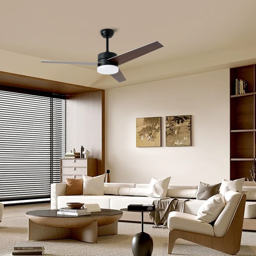 Immax NEO 07285L - LED+CCT Stmievateľný stropný ventilátor VARIABLE LED/24W/230V 3000/4000/6000K Wi-Fi Tuya + diaľkové ovládanie