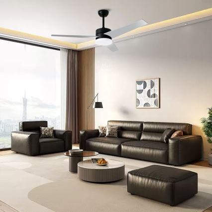 Immax NEO 07285L - LED+CCT Stmievateľný stropný ventilátor VARIABLE LED/24W/230V 3000/4000/6000K Wi-Fi Tuya + diaľkové ovládanie
