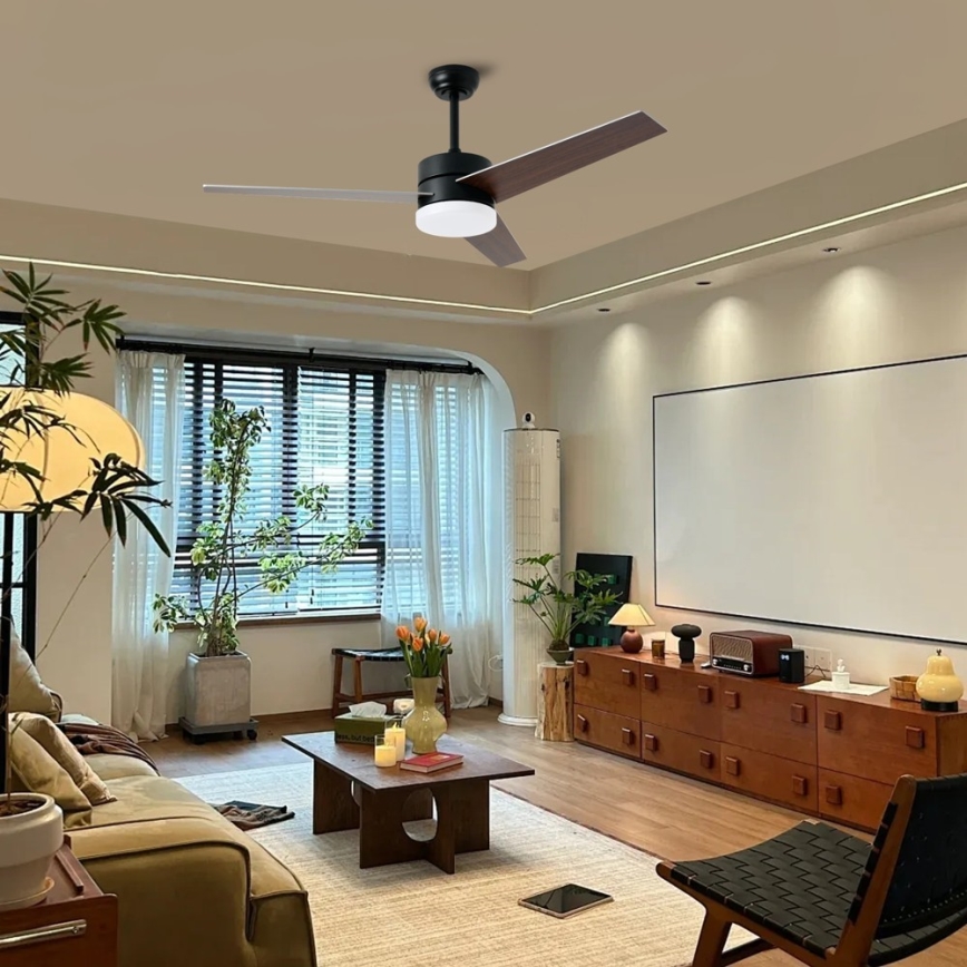 Immax NEO 07285L - LED+CCT Stmievateľný stropný ventilátor VARIABLE LED/24W/230V 3000/4000/6000K Wi-Fi Tuya + diaľkové ovládanie