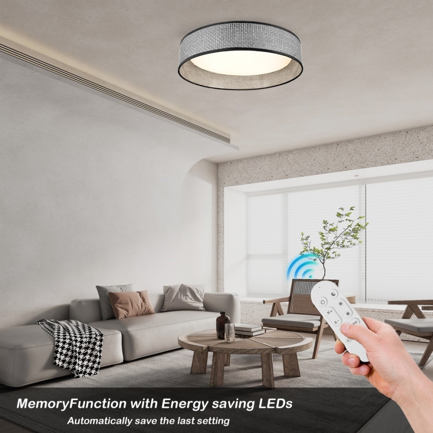 Immax NEO 07287L - LED+CCT Stmievateľné stropné svietidlo LONA LED/36W/230V 3000-6000K Wi-Fi Tuya priemer 45,5 cm + diaľkové ovládanie