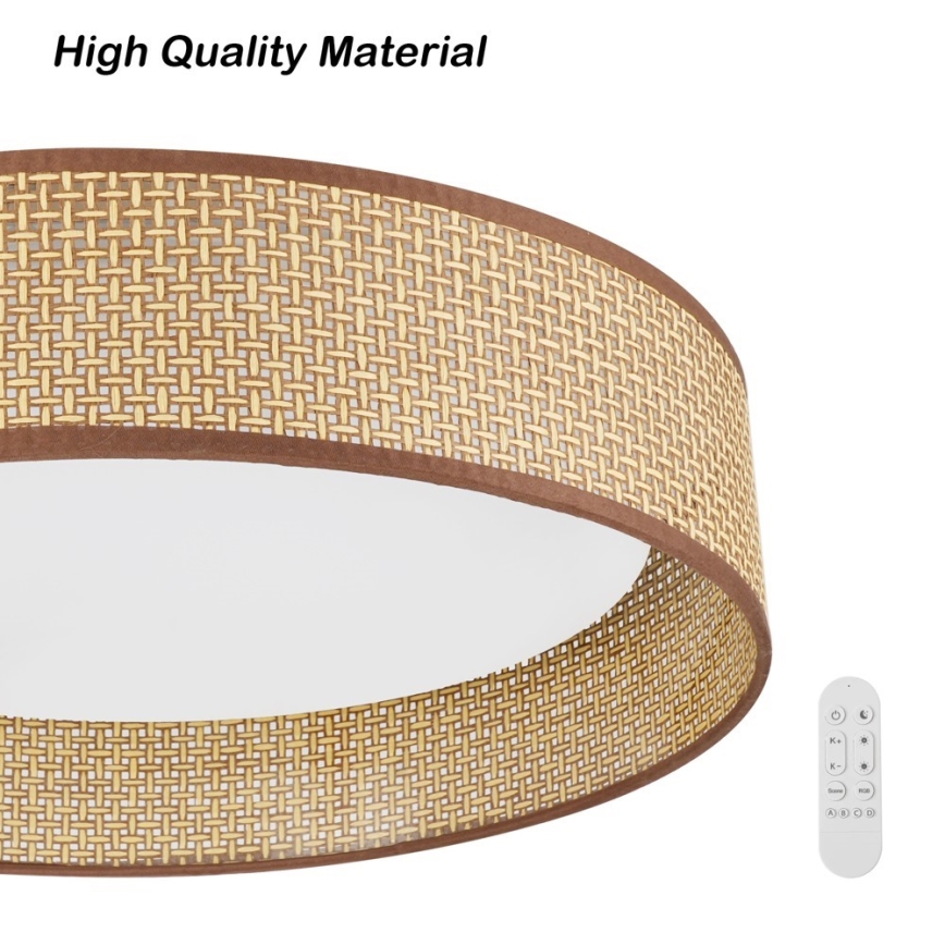 Immax NEO 07288L - LED+CCT stmievateľné stropné svietidlo LONA LED/36W/230V 3000-6000K Wi-Fi Tuya pr. 45,5 cm + diaľkové ovládanie