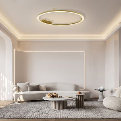 Immax NEO 07290-120G - LED+CCT Stmievateľné stropné svietidlo FINO LED/55W/230V 2700-6500K Tuya pr. 120 cm + diaľkové ovládanie