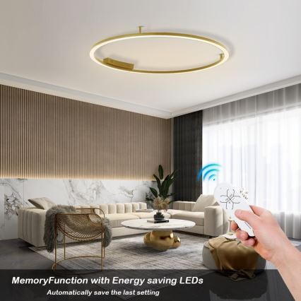 Immax NEO 07290-120G - LED+CCT Stmievateľné stropné svietidlo FINO LED/55W/230V 2700-6500K Tuya pr. 120 cm + diaľkové ovládanie