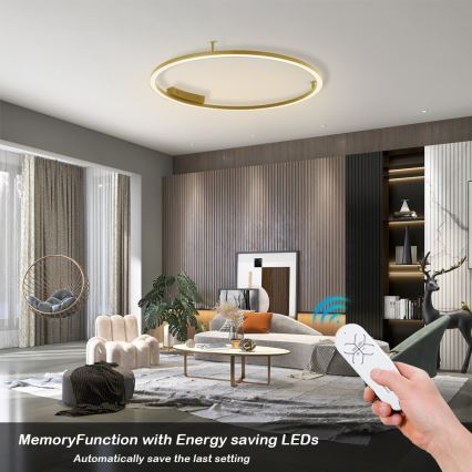 Immax NEO 07291-80G - LED+CCT stmievateľné stropné svietidlo FINO LED/55W/230V 2700-6500K Tuya priemer 80 cm + diaľkové ovládanie