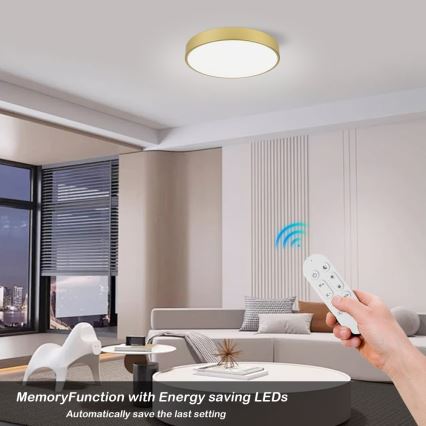 Immax NEO 07292L - LED+CCT Stmievateľné stropné svietidlo SEMPLICI LED/36W/230V 2700-6500K pr. 40 cm + diaľkové ovládanie