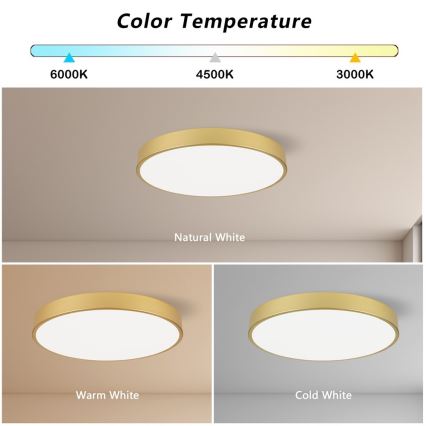 Immax NEO 07293L - LED+CCT Stmievateľné stropné svietidlo SEMPLICI LED/60W/230V 2700-6500K priemer 60 cm + diaľkové ovládanie