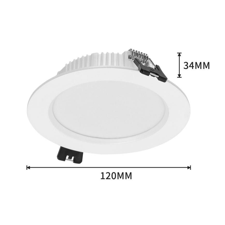 Immax NEO 07294L - LED stmievateľné podhľadové svietidlo DOWN LED/12W/230V Wi-Fi pr. 12 cm biela