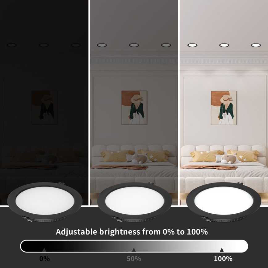 Immax NEO 07294L - LED Stmievateľné podhľadové svietidlo DOWN LED/36W/230V Wi-Fi Ø 23 cm biela