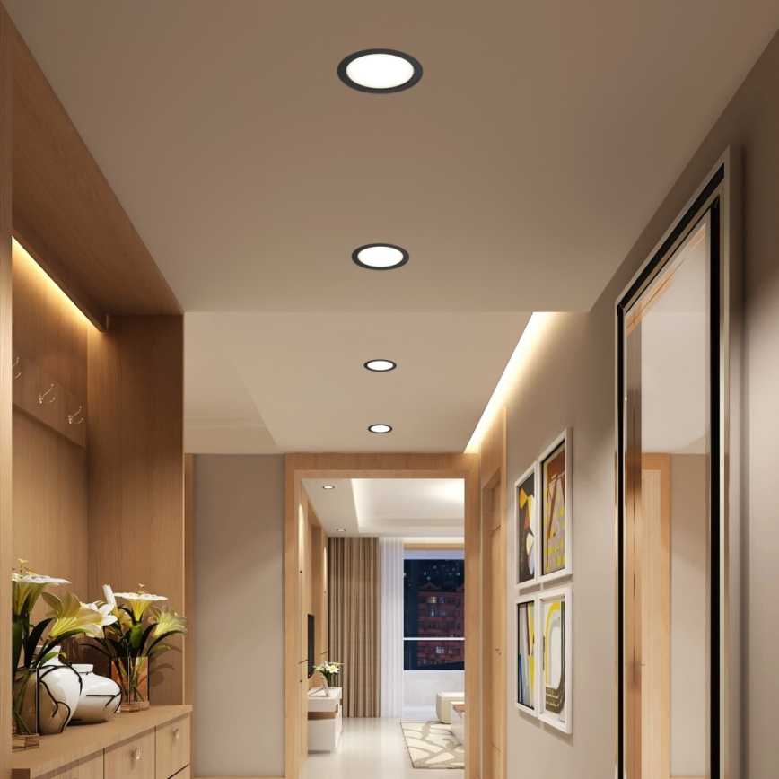 Immax NEO 07294L - LED stmievateľné podhľadové svietidlo DOWN LED/36W/230V Wi-Fi Tuya pr. 23 cm čierna