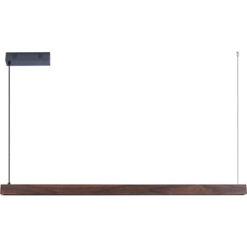 Immax NEO 07300L - LED stmievateľný luster na lankách MADEIRA LED/26W/230V Wi‑Fi Tuya 122 cm orech + diaľkové ovládanie