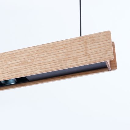 Immax NEO 07303L - stmievateľný LED luster na lanku MADEIRA LED/26W/230V Wi-Fi Tuya 122 cm dub + diaľkové ovládanie