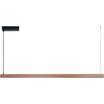 Immax NEO 07304L - LED stmievateľný závesný luster na lanku MADEIRA LED/33W/230V Wi-Fi Tuya 152 cm dub + diaľkové ovládanie