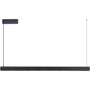 Immax NEO 07306L - LED stmievateľný závesný luster na lanku MADEIRA LED/26W/230V Wi‑Fi Tuya 122 cm čierny + diaľkové ovládanie