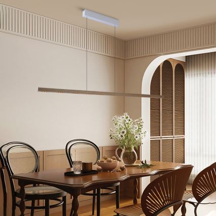 Immax NEO 07310L - LED stmievateľný luster na lane so senzorom MADEIRA LED/37W/230V 157 cm jaseň