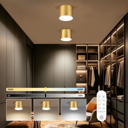 Immax NEO 07318L - LED stmievateľné stropné svietidlo RONDATE LED/32W/230V pr. 16,5 cm Wi-Fi Tuya zlaté
