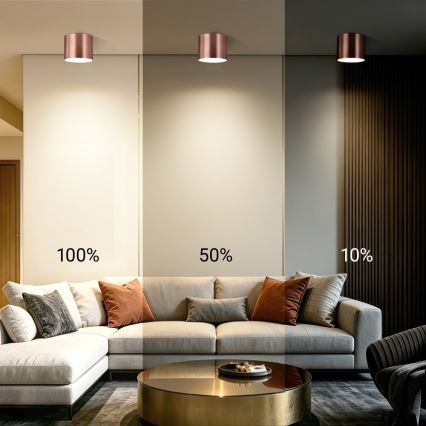 Immax NEO 07320L - LED stmievateľné stropné svietidlo RONDATE LED/32W/230V priemer 16,5 cm Wi-Fi Tuya ružové zlato