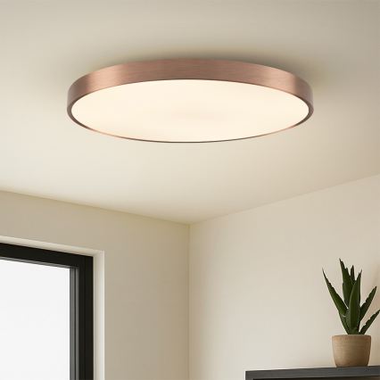 Immax NEO 07323L - LED stmievateľné stropné svietidlo SEMPLICI LED/96W/230V pr. 80 cm Wi-Fi Tuya ružové zlato + diaľkové ovládanie