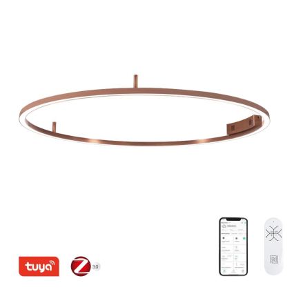 Immax NEO 07325-120C - Stmievateľné LED stropné svietidlo FINO LED/72W/230V 120 cm Tuya rose gold + diaľkové ovládanie