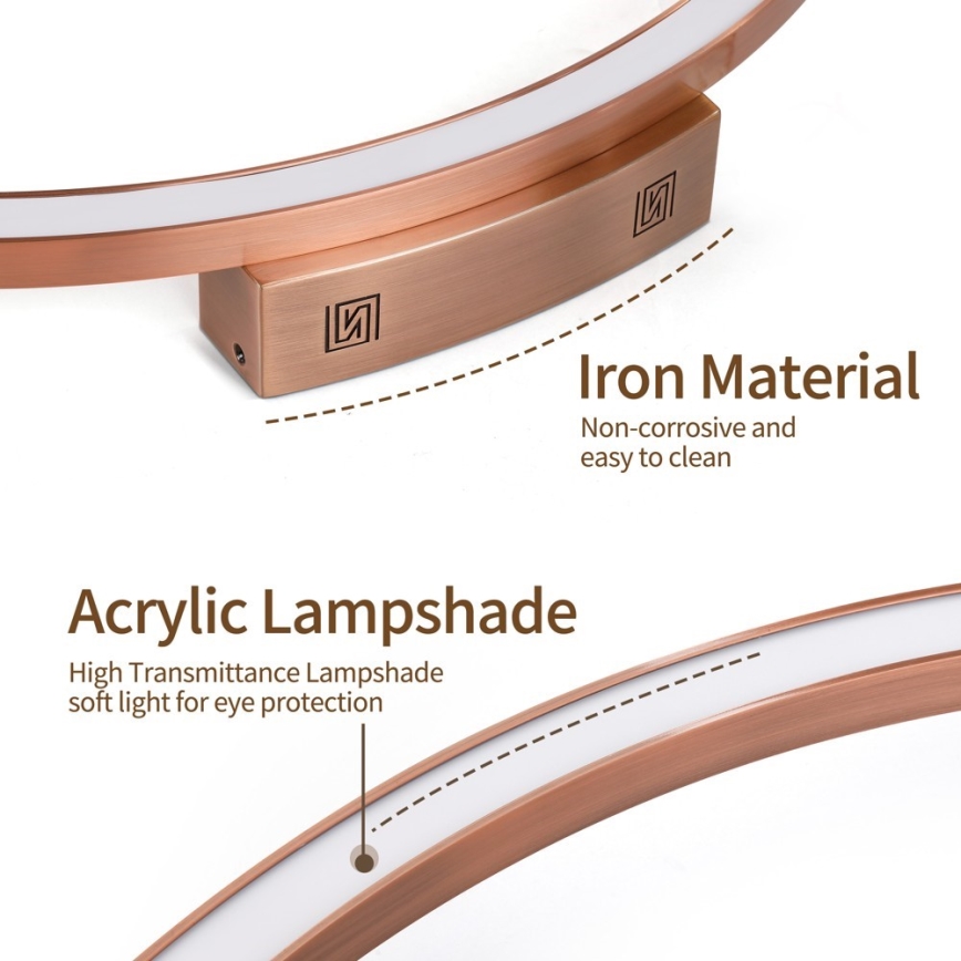 Immax NEO 07325-120C - Stmievateľné LED stropné svietidlo FINO LED/72W/230V 120 cm Tuya rose gold + diaľkové ovládanie
