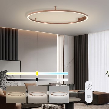 Immax NEO 07325-120C - LED Stmievateľné stropné svietidlo FINO LED/72W/230V 120 cm Tuya ružové zlato + diaľkové ovládanie