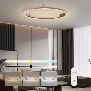 Immax NEO 07326-80C - LED stmievateľné stropné svietidlo FINO LED/55W/230V 80 cm Tuya ružové zlato + diaľkové ovládanie
