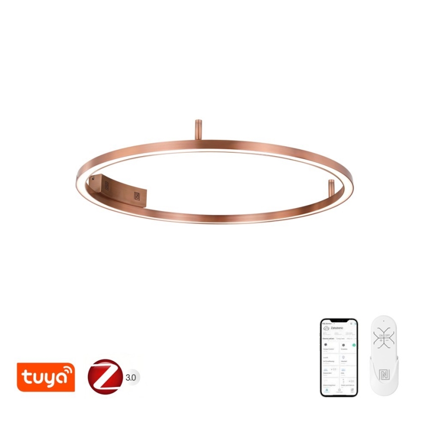 Immax NEO 07326-80C - LED stmievateľné stropné svietidlo FINO LED/55W/230V 80 cm Tuya ružové zlato + diaľkové ovládanie