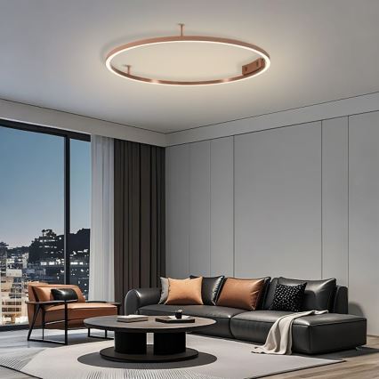 Immax NEO 07326-80C - LED stmievateľné stropné svietidlo FINO LED/55W/230V 80 cm Tuya ružové zlato + diaľkové ovládanie