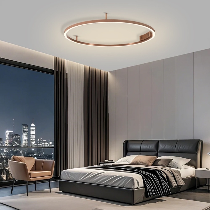 Immax NEO 07326-80C - LED stmievateľné stropné svietidlo FINO LED/55W/230V 80 cm Tuya ružové zlato + diaľkové ovládanie
