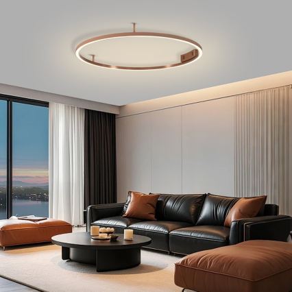 Immax NEO 07326-80C - LED stmievateľné stropné svietidlo FINO LED/55W/230V 80 cm Tuya ružové zlato + diaľkové ovládanie