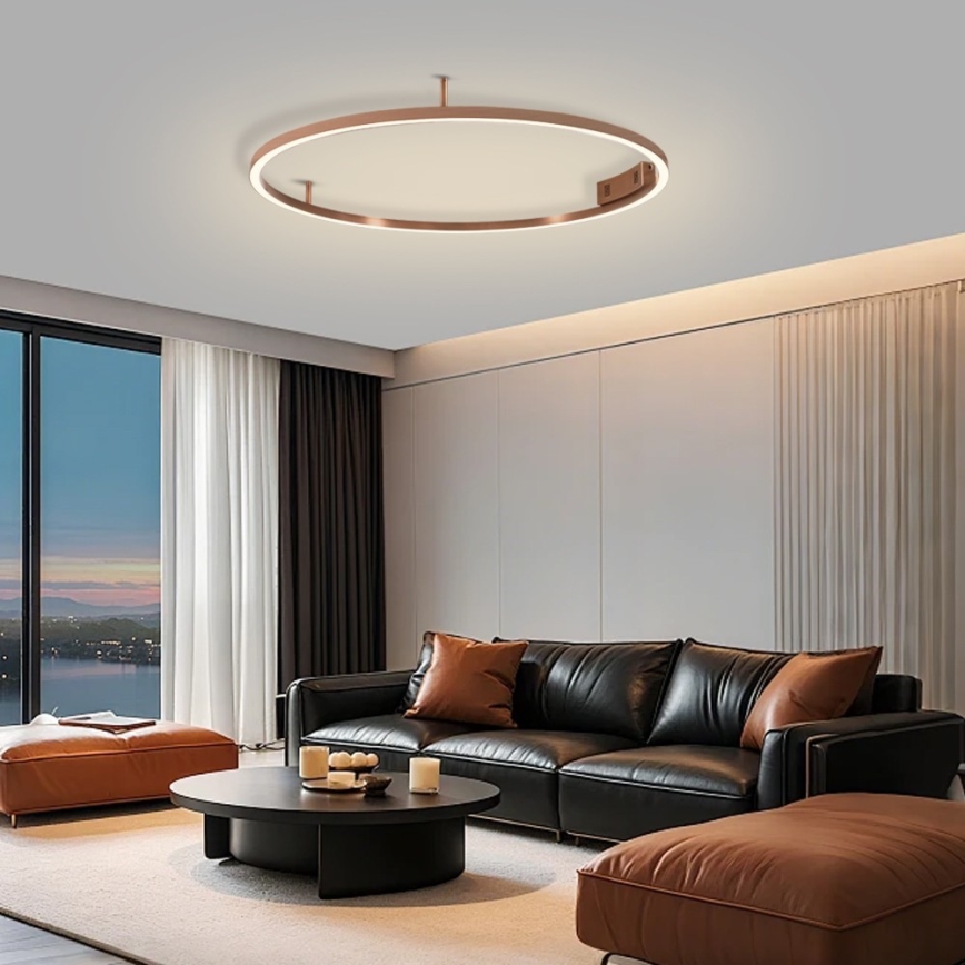 Immax NEO 07326-80C - LED stmievateľné stropné svietidlo FINO LED/55W/230V 80 cm Tuya ružové zlato + diaľkové ovládanie