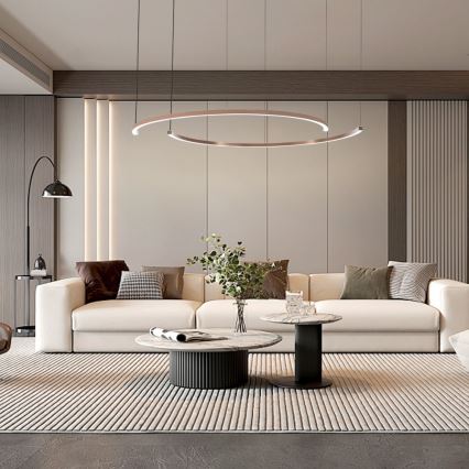 Immax NEO 07328L - LED stmievateľný luster na lane FINO LED/72W/230V 120 cm ružové zlato Tuya + diaľkové ovládanie
