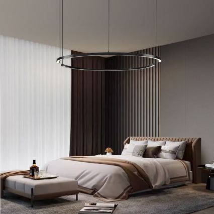 Immax NEO 07329L - LED stmievateľný luster na lanku FINO LED/72W/230V 120 cm čierna Tuya + diaľkové ovládanie