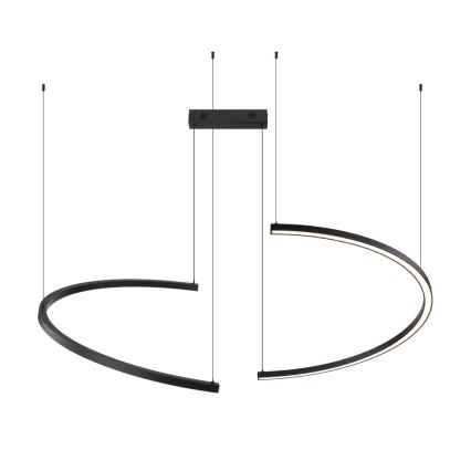 Immax NEO 07329L - LED stmievateľný luster na lanku FINO LED/72W/230V 120 cm čierna Tuya + diaľkové ovládanie
