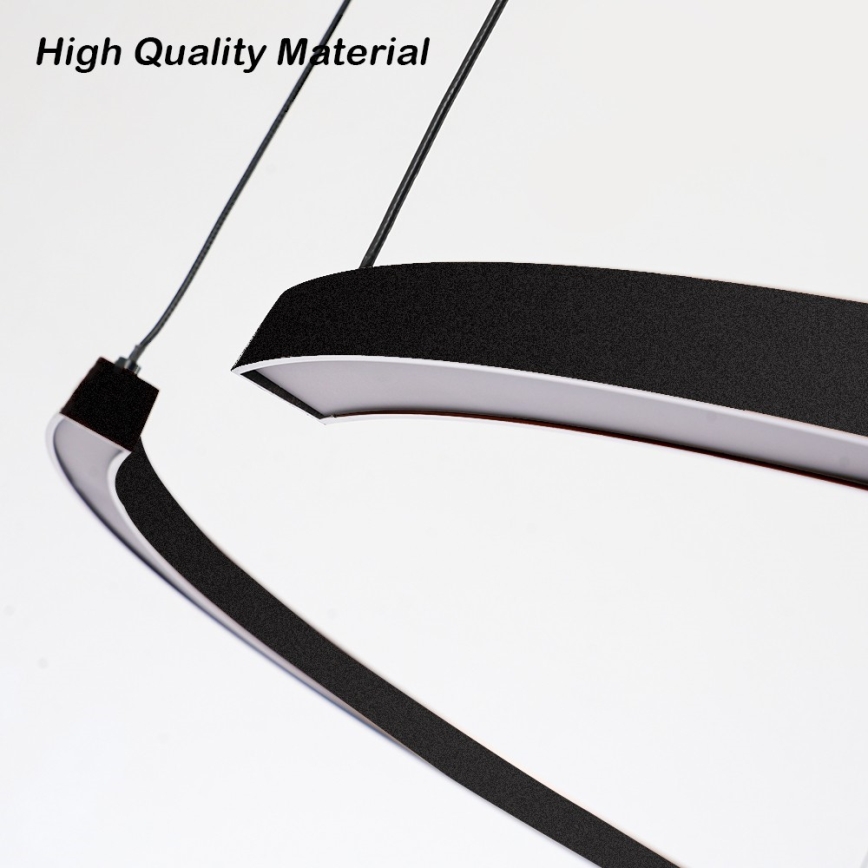 Immax NEO 07329L - LED stmievateľný luster na lanku FINO LED/72W/230V 120 cm čierna Tuya + diaľkové ovládanie
