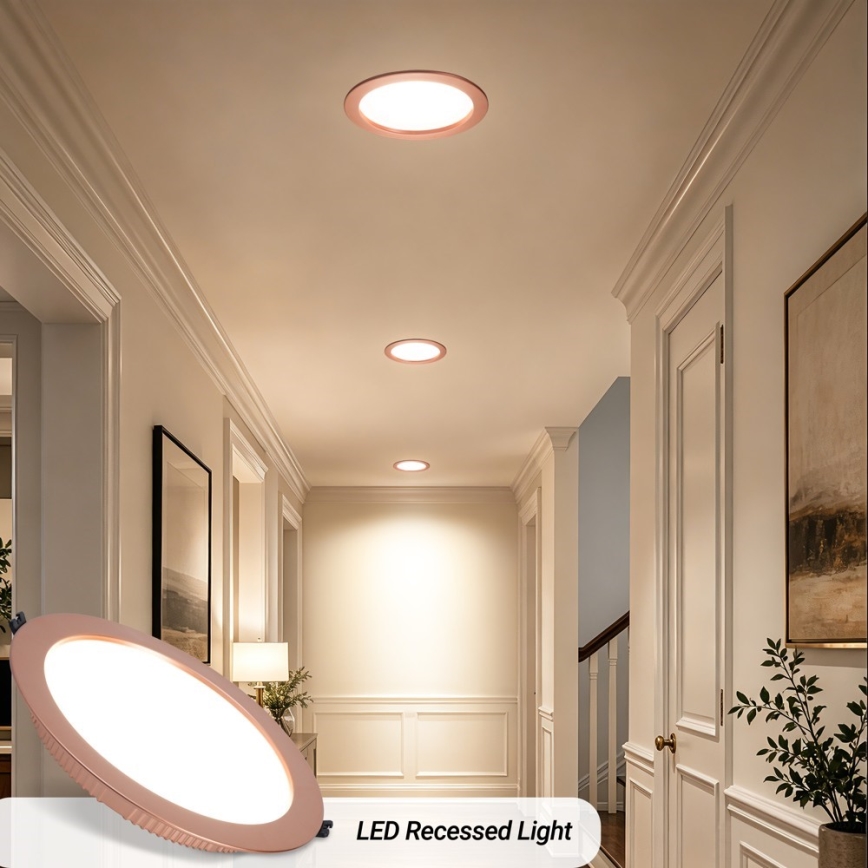 Immax NEO 07331L - LED stmievateľné podhľadové svietidlo DOWN LED/36W/230V Wi-Fi Tuya Ø 23 cm ružovo-zlaté